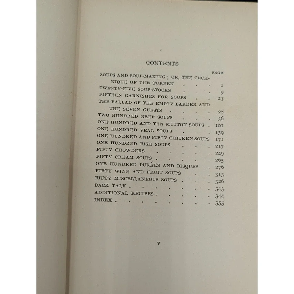RARE 1st Ed. VTG Antique One Thousand Soups by Olive Green Putnam's Homemaker